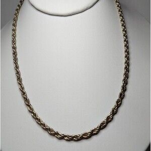 Rope Chain Silvertone 17" Unisex